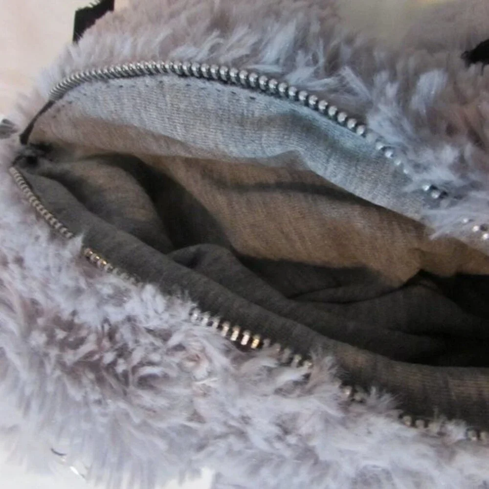 ELEPHANT PLUSH STUFFIE BACKPACK PURSE HAND SEWN PUNK GOTH ZIPPER BACK